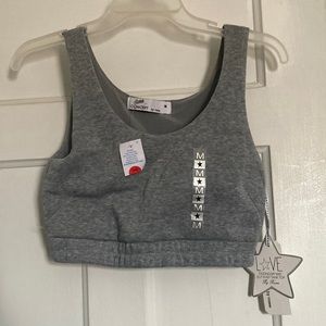 Grey Medium crop top brand new